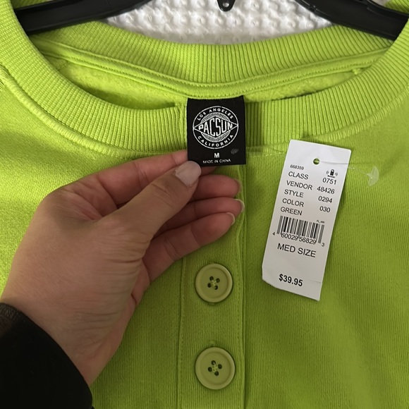 Pacsun Scrunched Cropped Sweater - Picture 4 of 6